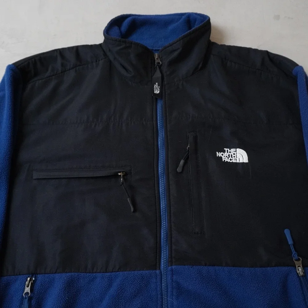 The North Face Denali Fleece Jacket XXL Mens Blue Black Full Zip 800